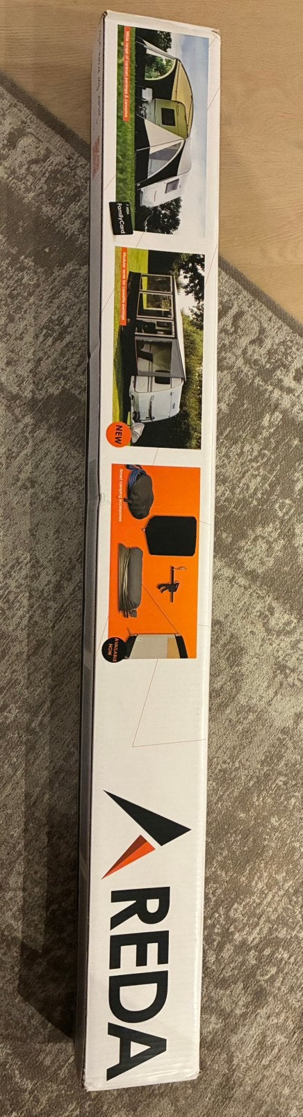 Zijwand-aansluitkussen met aandrukstang van Reda, Caravans en Kamperen, Ophalen of Verzenden, Zo goed als nieuw