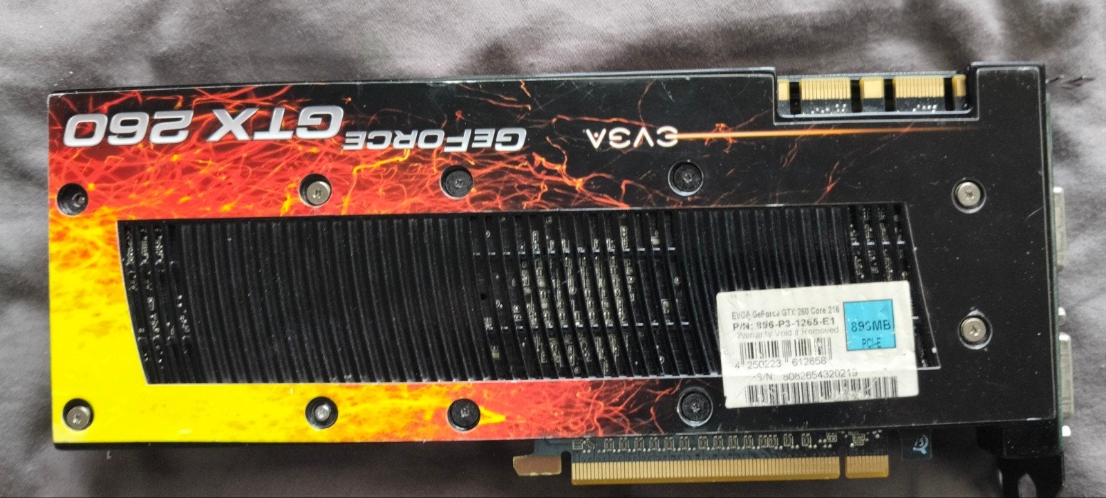 EVGA GeForce GTX 260 videokaart - Nog goed werkend, Gebruikt, PCI-Express 2, GDDR3, Ophalen of Verzenden