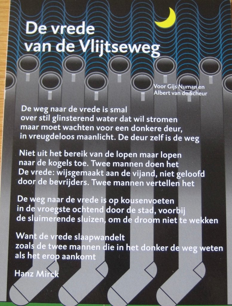 Gedicht - De vrede van de Vlijtseweg - nieuw, Verzenden, 1980 tot heden, Ongelopen, Overige thema's