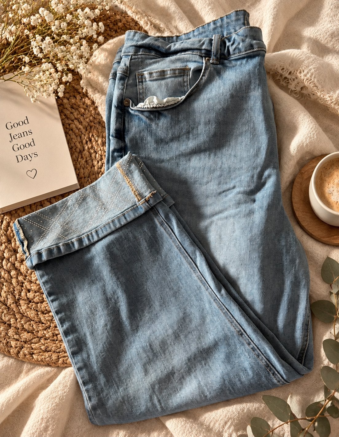 Lichtblauwe 7/8 Jeans, Ophalen of Verzenden, Zo goed als nieuw, Blauw, Broek of Spijkerbroek