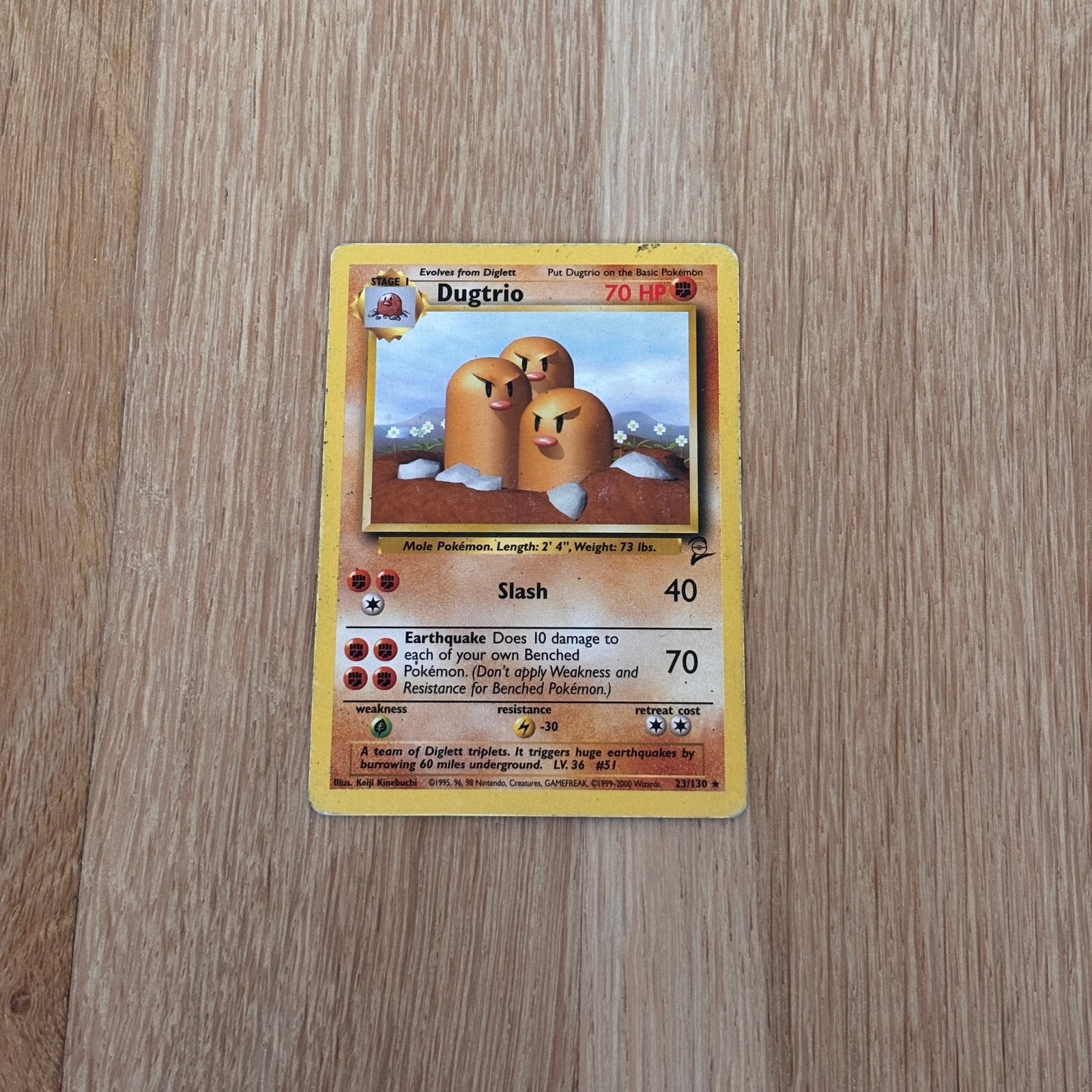 Dugtrio (23/130) - 2000, Hobby en Vrije tijd, Verzamelkaartspellen | Pokémon, Ophalen of Verzenden, Zo goed als nieuw