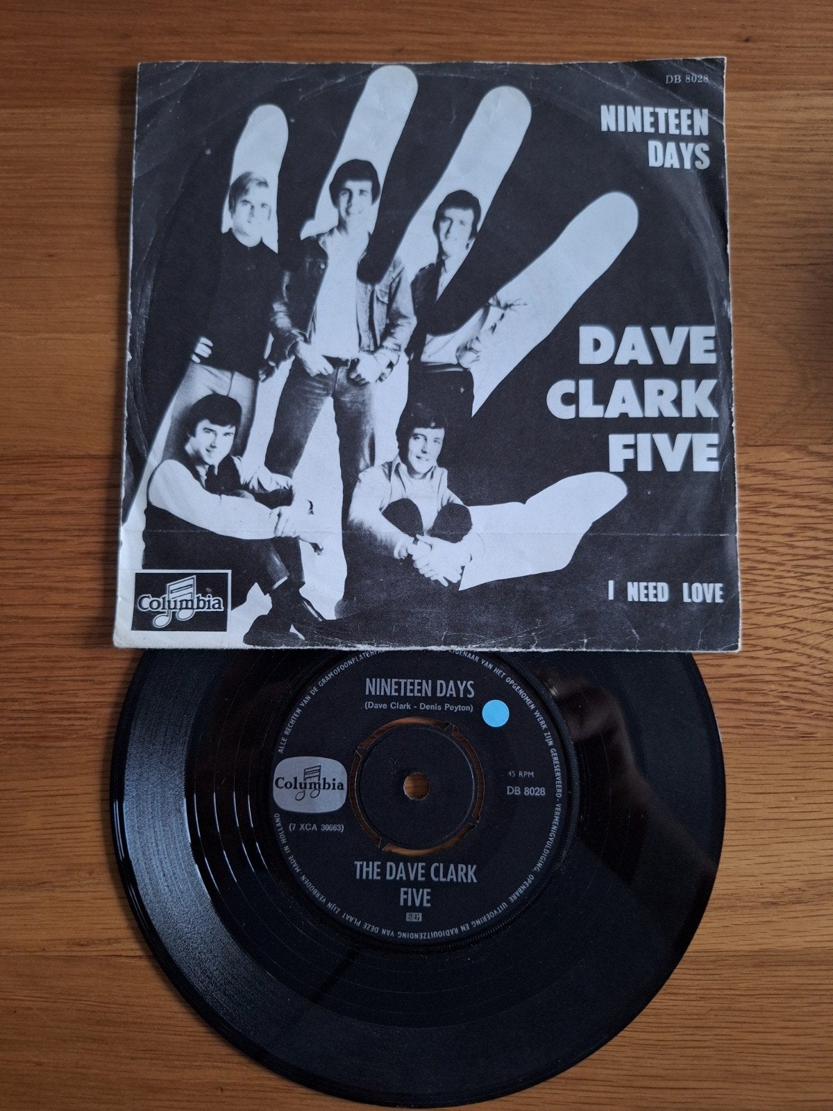 The Dave Clark Five - Nineteen Days / I Need Love (7 inch), Cd's en Dvd's, Gebruikt, Pop, 7 inch, Ophalen of Verzenden