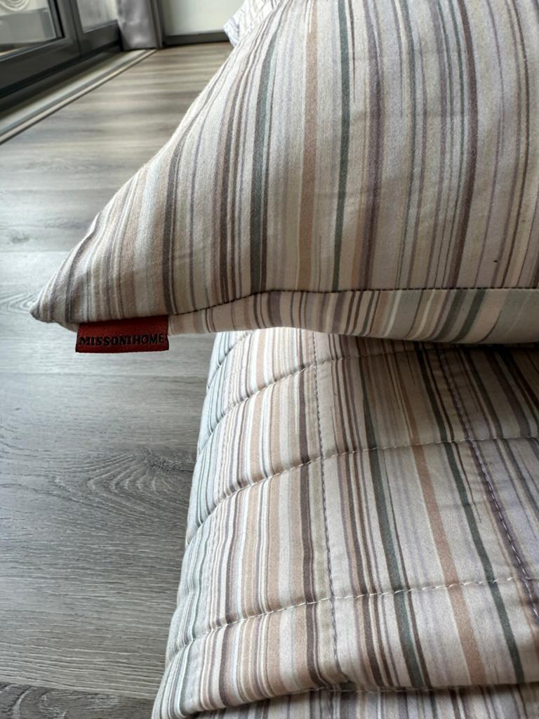 Missoni bed sprei Jill + Kussen, Beige, Overige typen, Ophalen of Verzenden, Nieuw