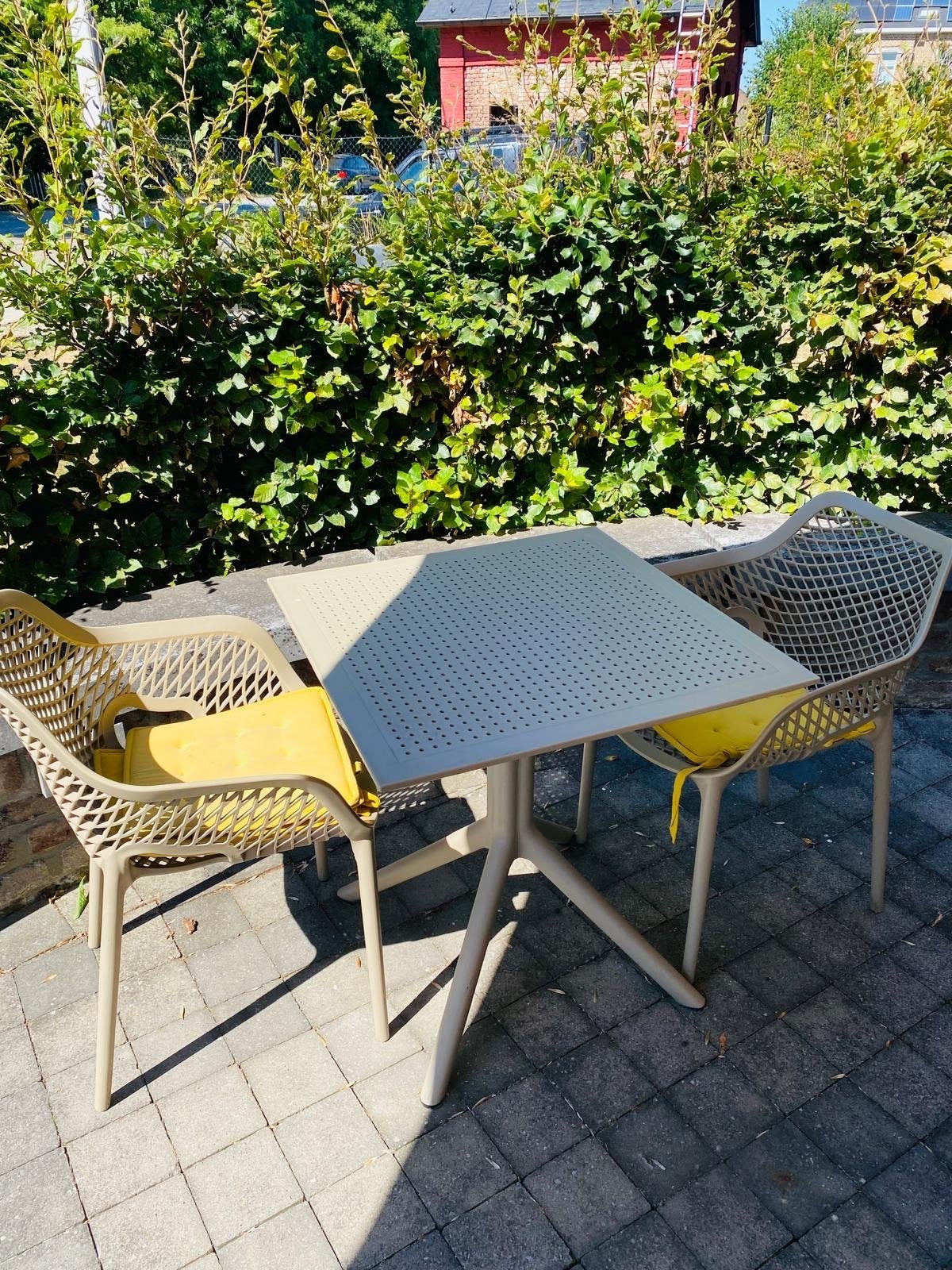 Siësta Air XL Tuinset (taupe), Kunststof, Gebruikt, Eettafel, Tuinset