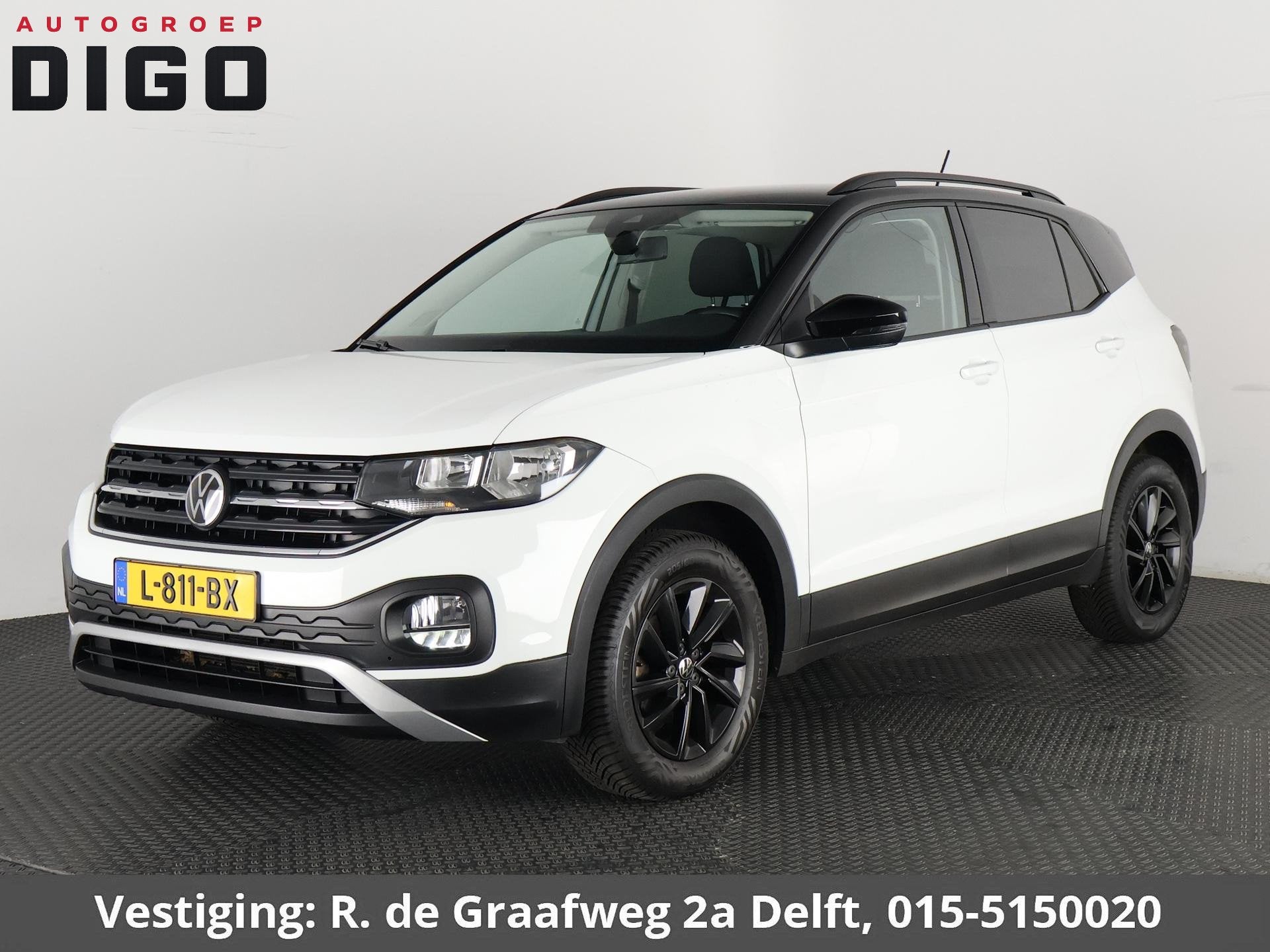 Volkswagen T-Cross 1.0 TSI Life Two-Tone Garantie tot 04-203, Gebruikt, 95 pk, Wit, Origineel Nederlands
