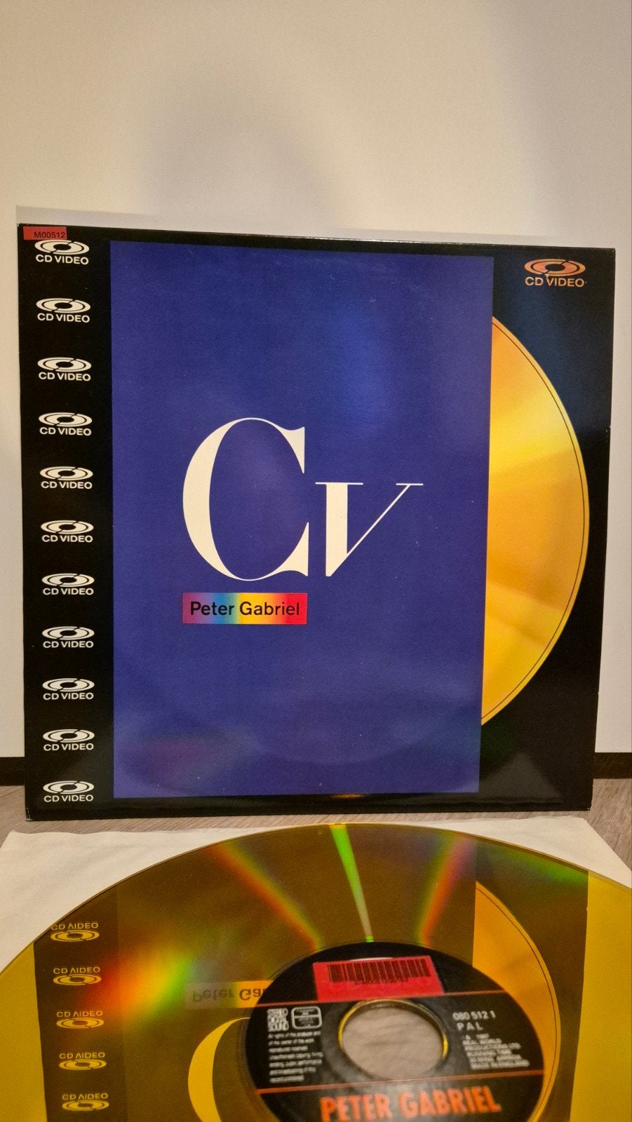 Peter Gabriel CV Laserdisc, 1980 - 1989, Ophalen of Verzenden, Zo goed als nieuw, 12 inch