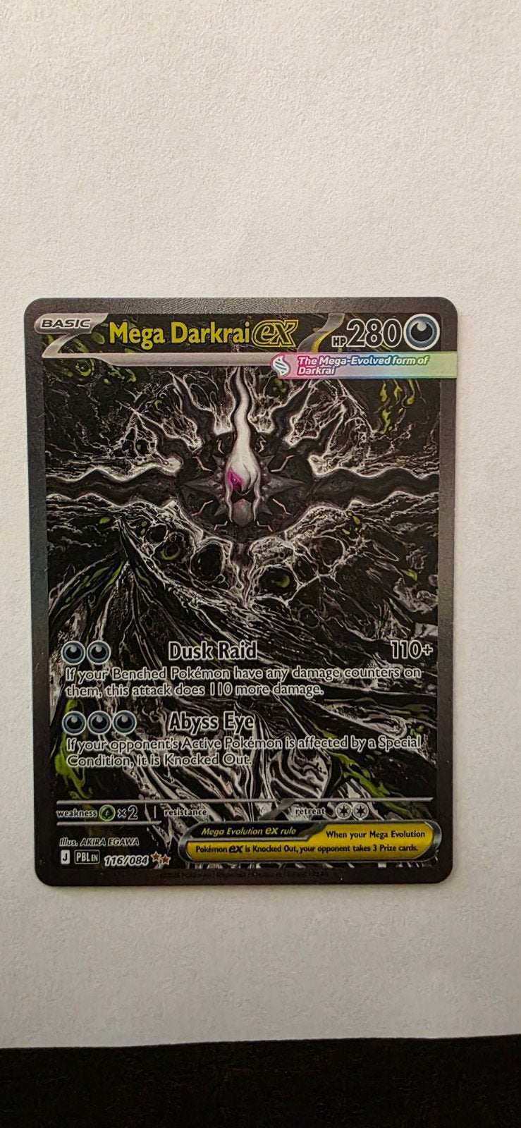 Darkrai 116/084 Pitch Black - PSA/Beckett 10 Centerin, Ophalen, Nieuw, Losse kaart