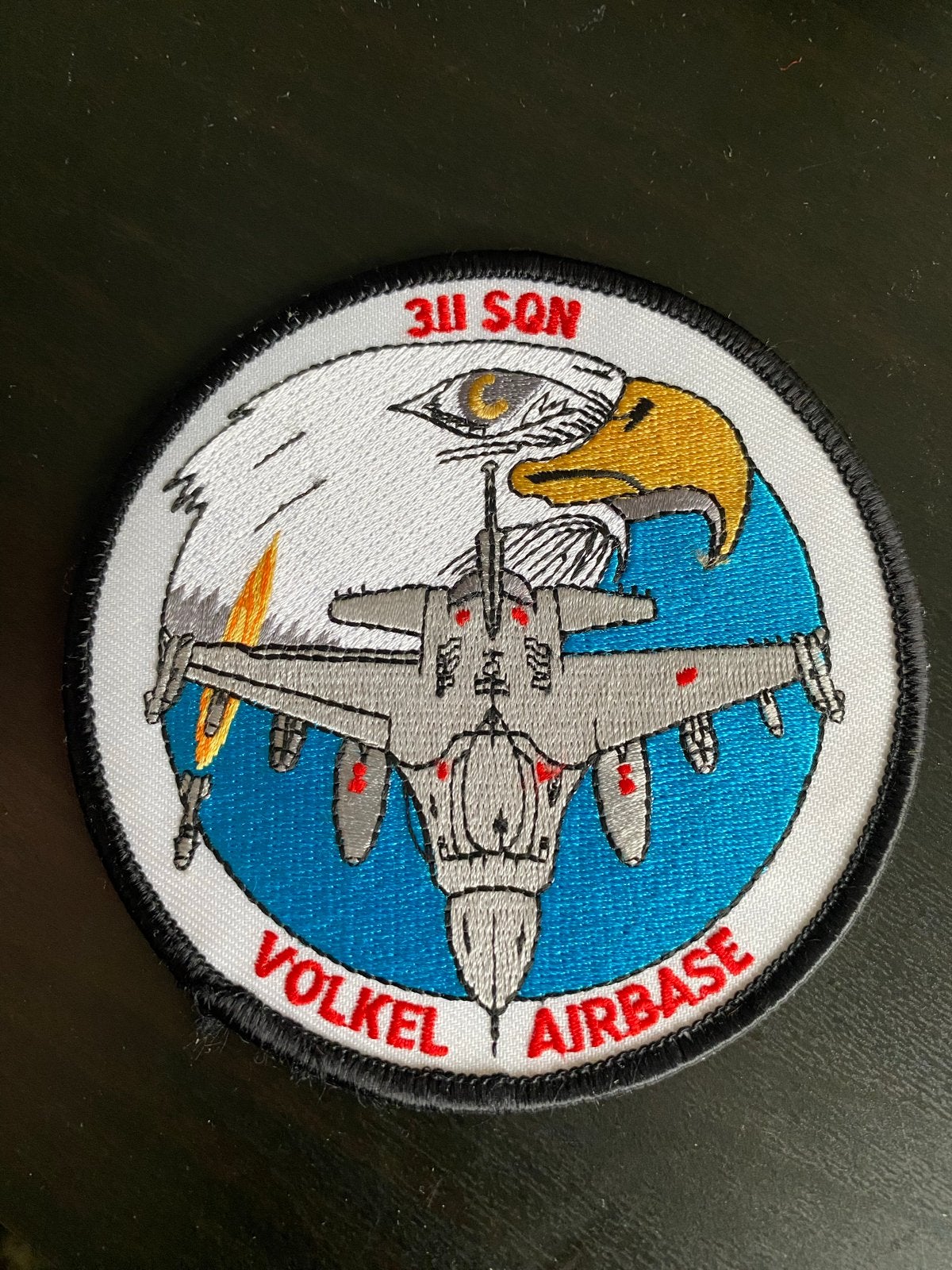 311 SQN Volkel Airbase F-16 Patch - Vliegbasis Volkel, Ophalen of Verzenden, Gebruikt