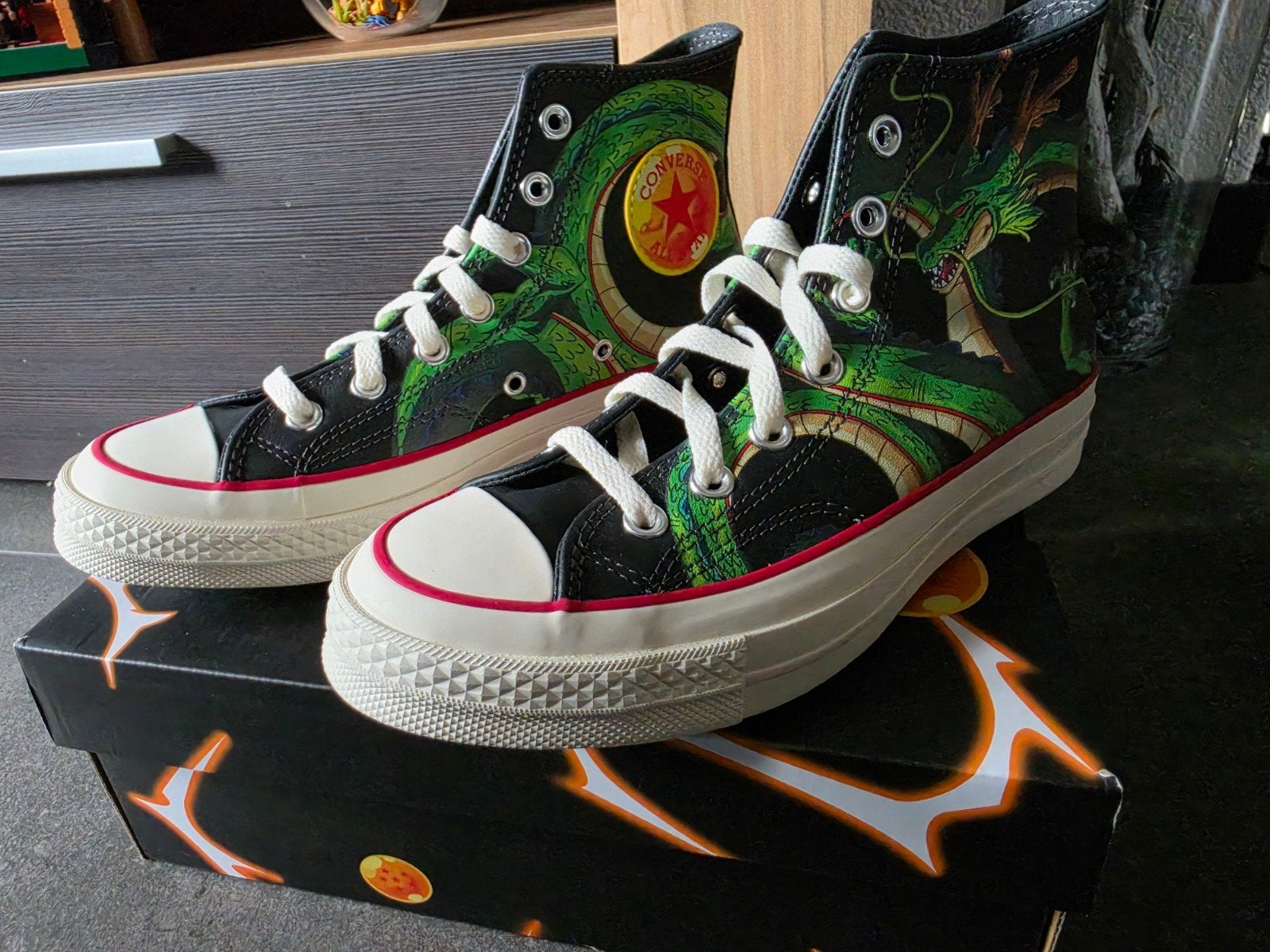 Converse Limited Edition Dragon Ball Z Shenron Sneakers, Ophalen of Verzenden, Nieuw, Zwart, Converse All Star
