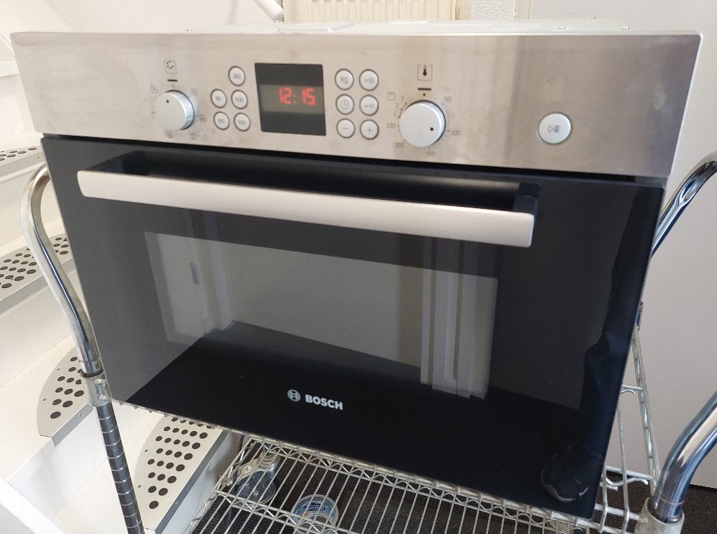 Bosch combimagnetron HBC84H501, Witgoed en Apparatuur, Ovens, Gebruikt, Inbouw, Combi-oven, Bosch, 45 tot 50 cm, 45 tot 60 cm