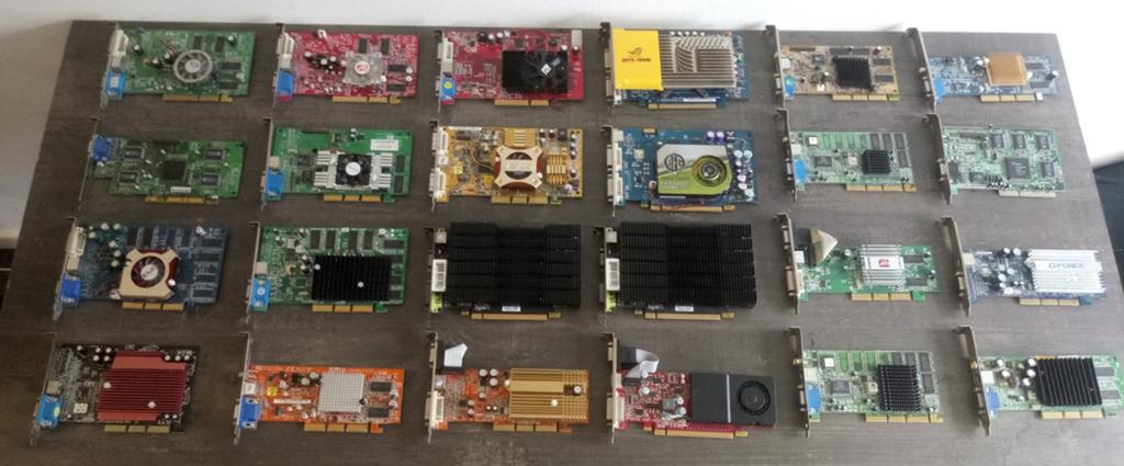AGP en PCI-E videokaarten. Nvidia en ATI, Computers en Software, Videokaarten, Gebruikt, Nvidia, AGP, Ophalen of Verzenden