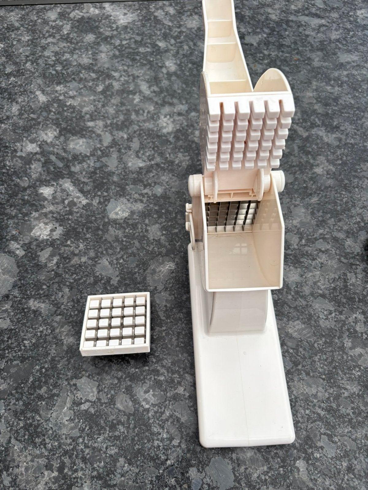 Frietsnijder, Ophalen of Verzenden, Zo goed als nieuw, Zilver, Overige materialen