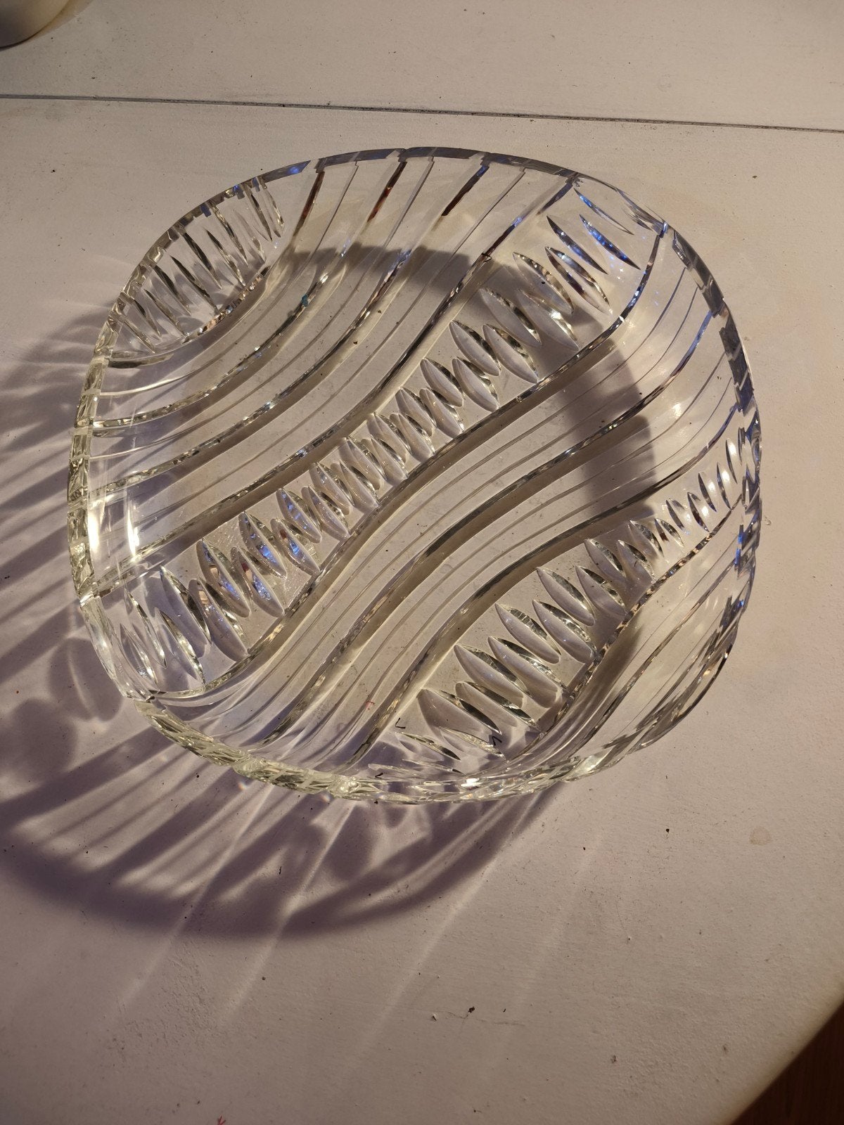 Glazen schaal met decoratief patroon, Antiek en Kunst, Ophalen of Verzenden