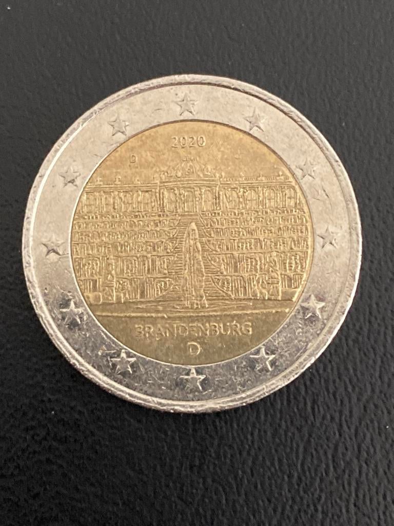2 Euro Duitsland 2020 Brandenburg Gedenkmunt, Postzegels en Munten, Munten | Europa | Euromunten, Ophalen of Verzenden, Duitsland