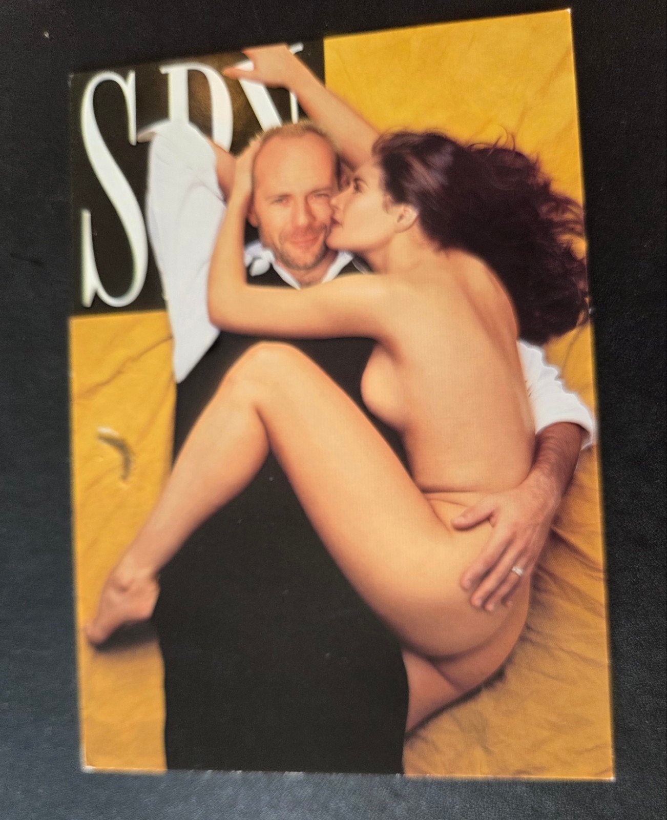 Bruce Willis samen met naakte Demi Moore, Verzenden, 1980 tot heden, Ongelopen, Sterren en Beroemdheden