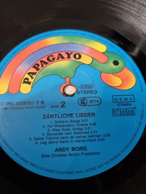 -	Lp andy borg, Ophalen of Verzenden