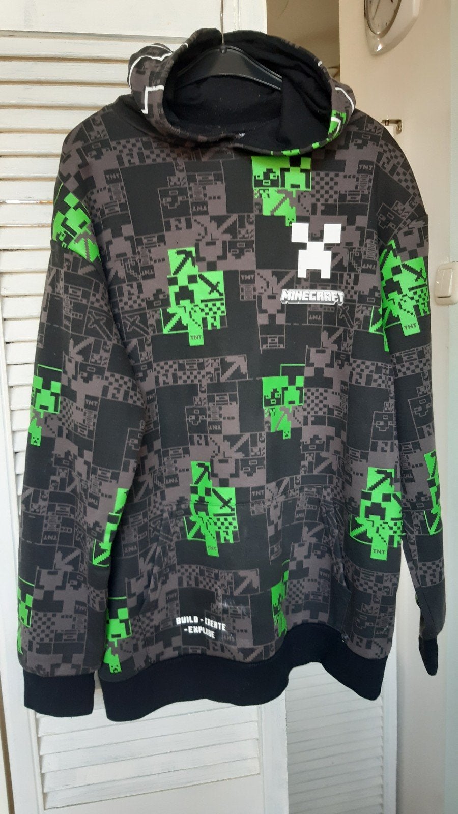 Mine Craft hoodie maat M, Ophalen, Jongen of Meisje, Trui of Vest