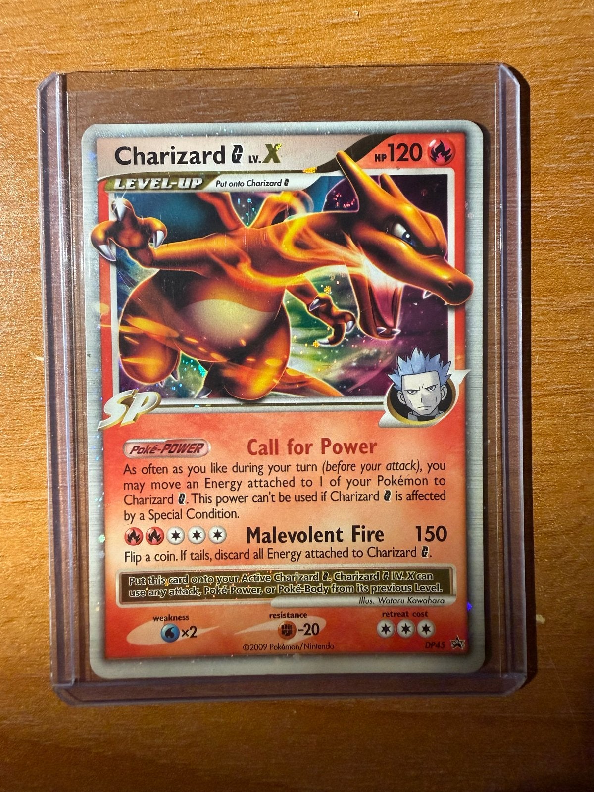 Zeldzame Charizard G lv. X Promo Holo Rare (DP45) 2009, Hobby en Vrije tijd, Ophalen of Verzenden, Gebruikt, Losse kaart, Foil