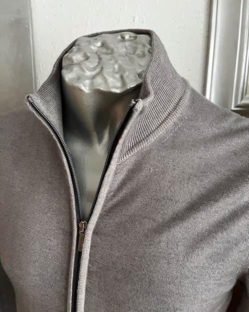 Cavallaro Napoli merino wol vest maat S, Ophalen of Verzenden, Zo goed als nieuw, Maat 46 (S) of kleiner, Grijs