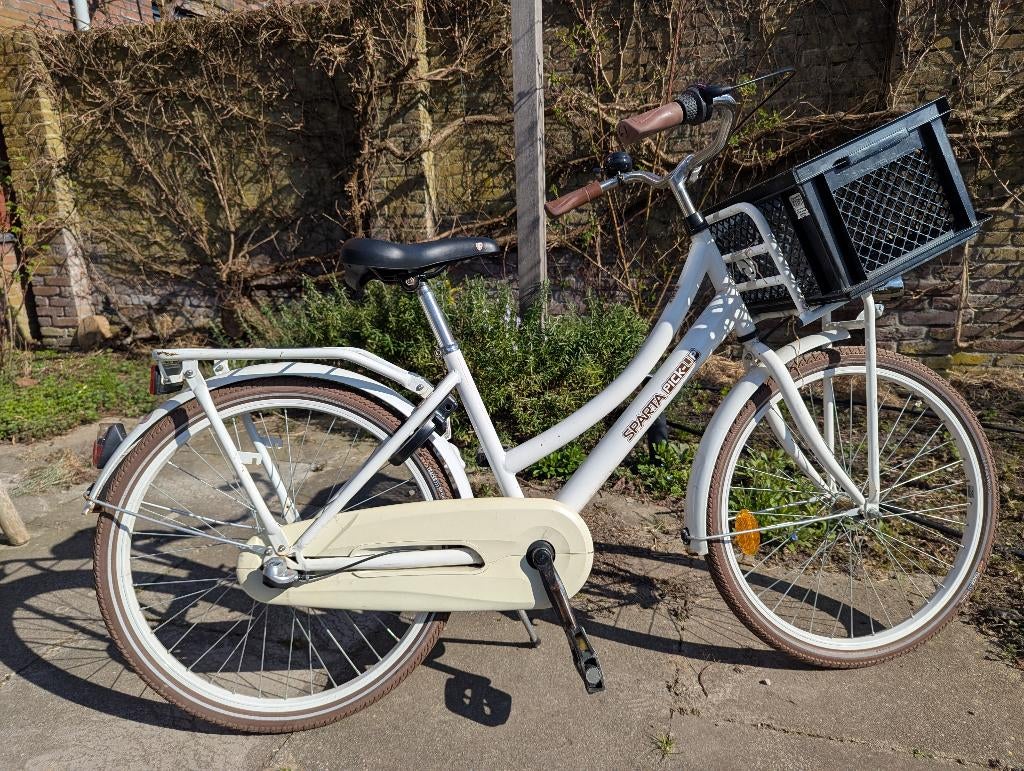 Sparta Pick-Up 24 inch met mandje, Fietsen en Brommers, Fietsen | Meisjes, Ophalen, Terugtraprem, Sparta pickup, Versnellingen