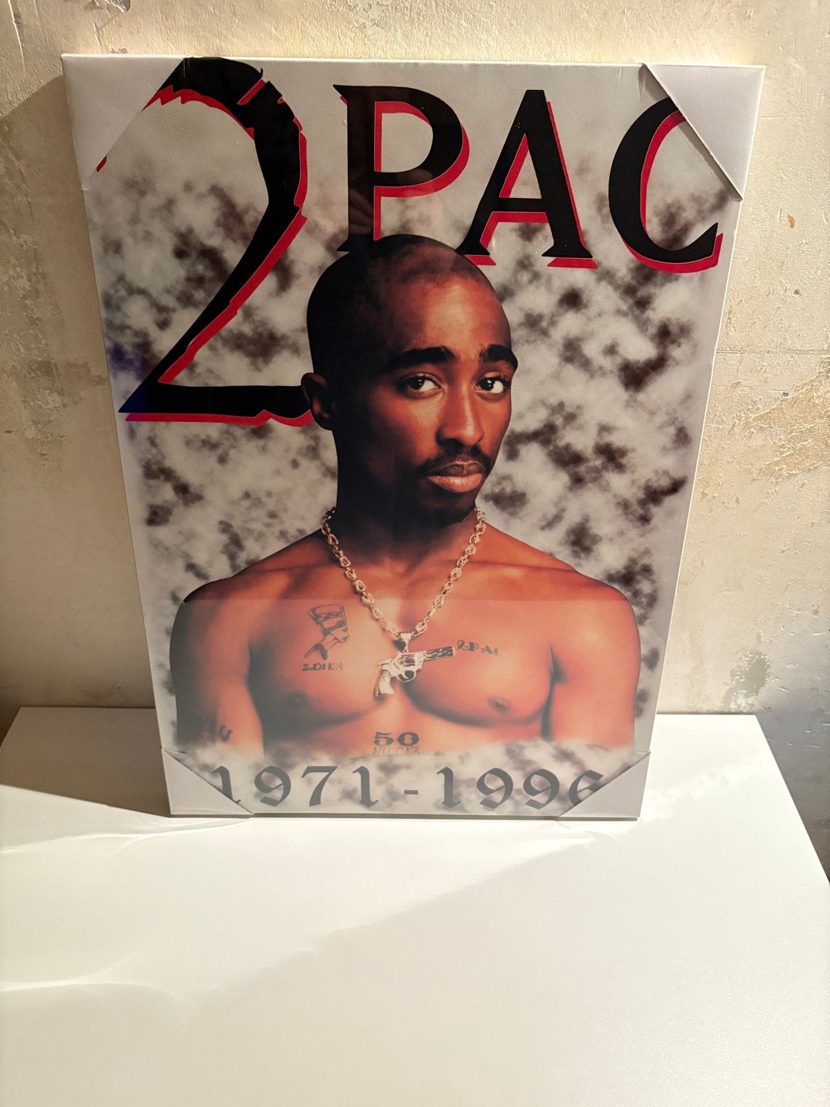 2Pac Canvas Schilderij - Nieuw - Tupac Shakur 1971-1996, Ophalen, 50 – 75, Nieuw, Schilderij