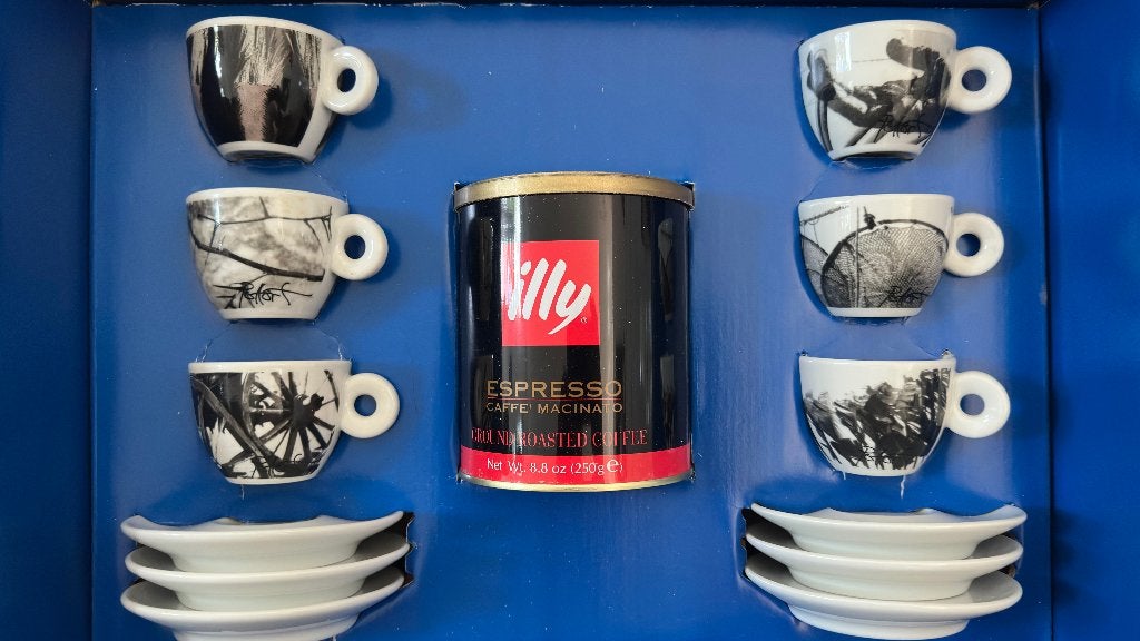 ILLY Art Collection espresso set - Bus Stops - 1999, Ophalen, Nieuw, Porselein, Kop en/of schotel