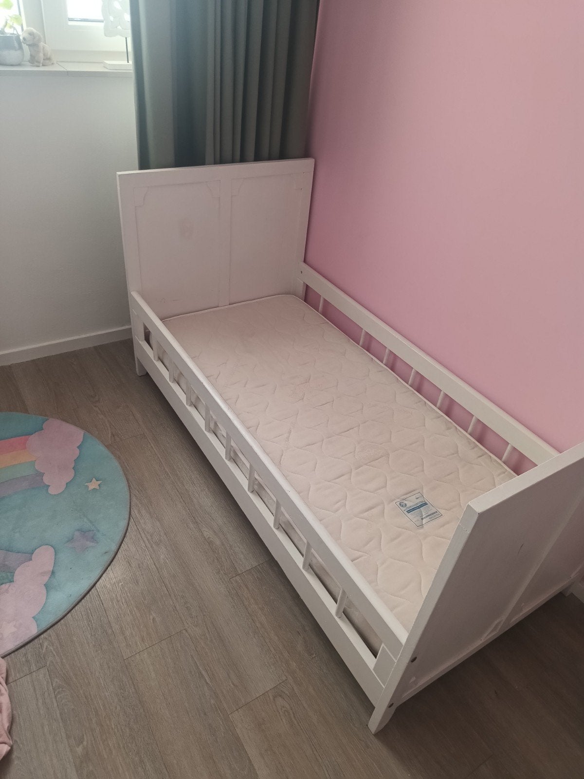 Kinderbed met matras, Ophalen, Gebruikt, 70 tot 85 cm, 140 tot 160 cm