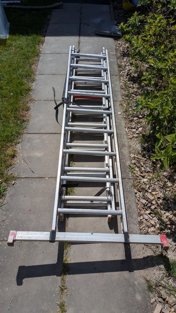 Altrex reform ladder 3x 9 treden, Ophalen, 4 meter of meer