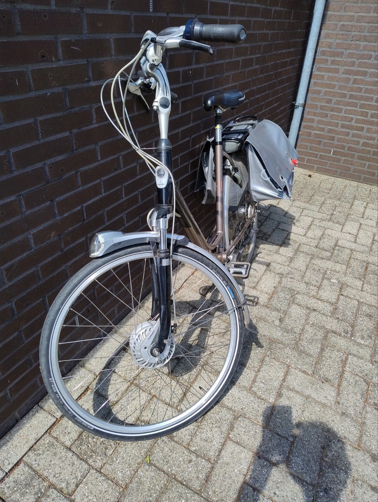Gazelle elektrische fiets met lage instap en versnellingen, Versnellingen, Ophalen of Verzenden, Gazelle, Trommelrem
