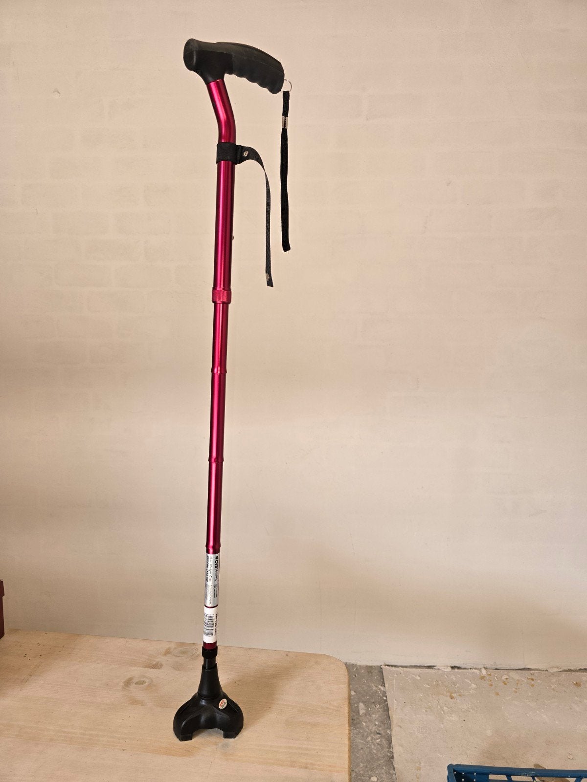 wandelstok aluminium roze, Ophalen of Verzenden, Verstelbaar, Zo goed als nieuw