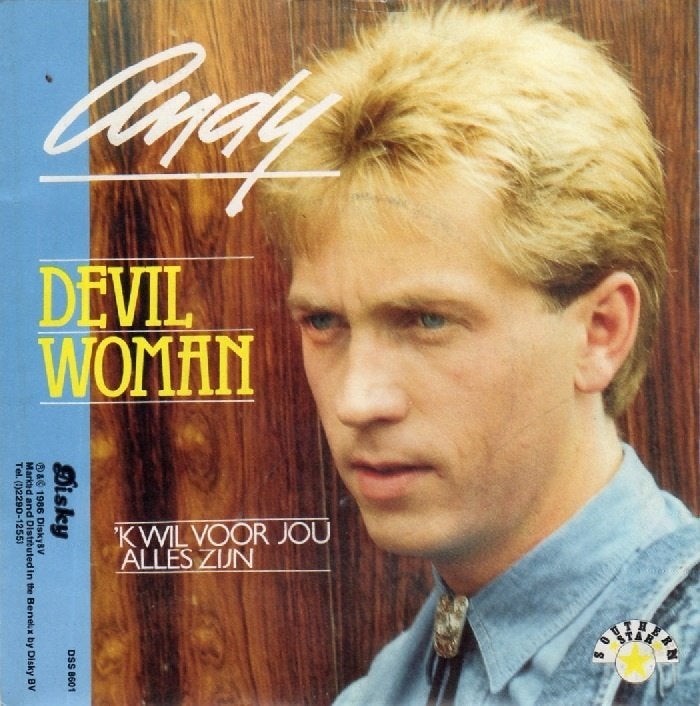 Andy – Devil Woman (1986), Fotohoes, 7 inch, 1980 - 1989, Ophalen of Verzenden