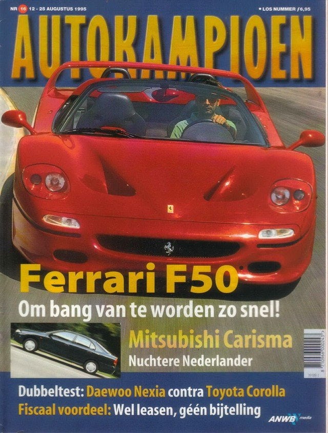 Autokampioen 16 1995: Ferrari F50 - Mitsubishi Carisma - DTM, Ophalen of Verzenden, Gelezen, Algemeen