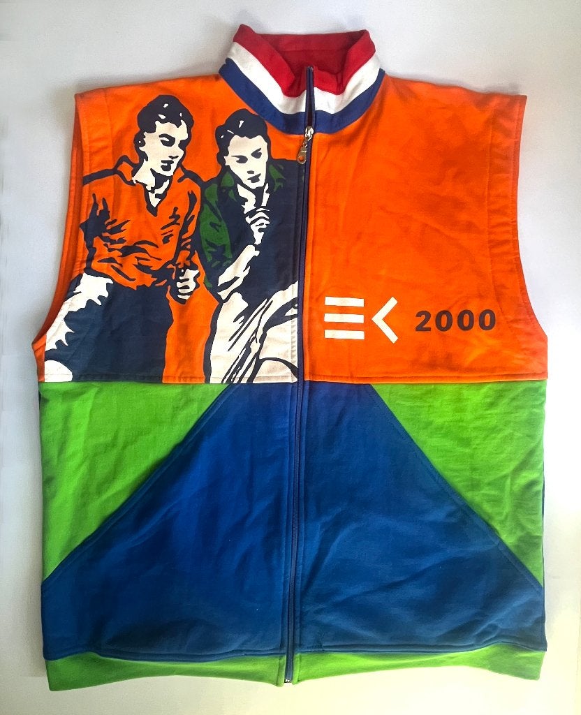 Vintage EK 2000 Oranje Supportergilet KPN Telecom Maat XL, Kleding | Heren, Sportkleding, Meerkleurig, Maat 56/58 (XL), Ophalen of Verzenden