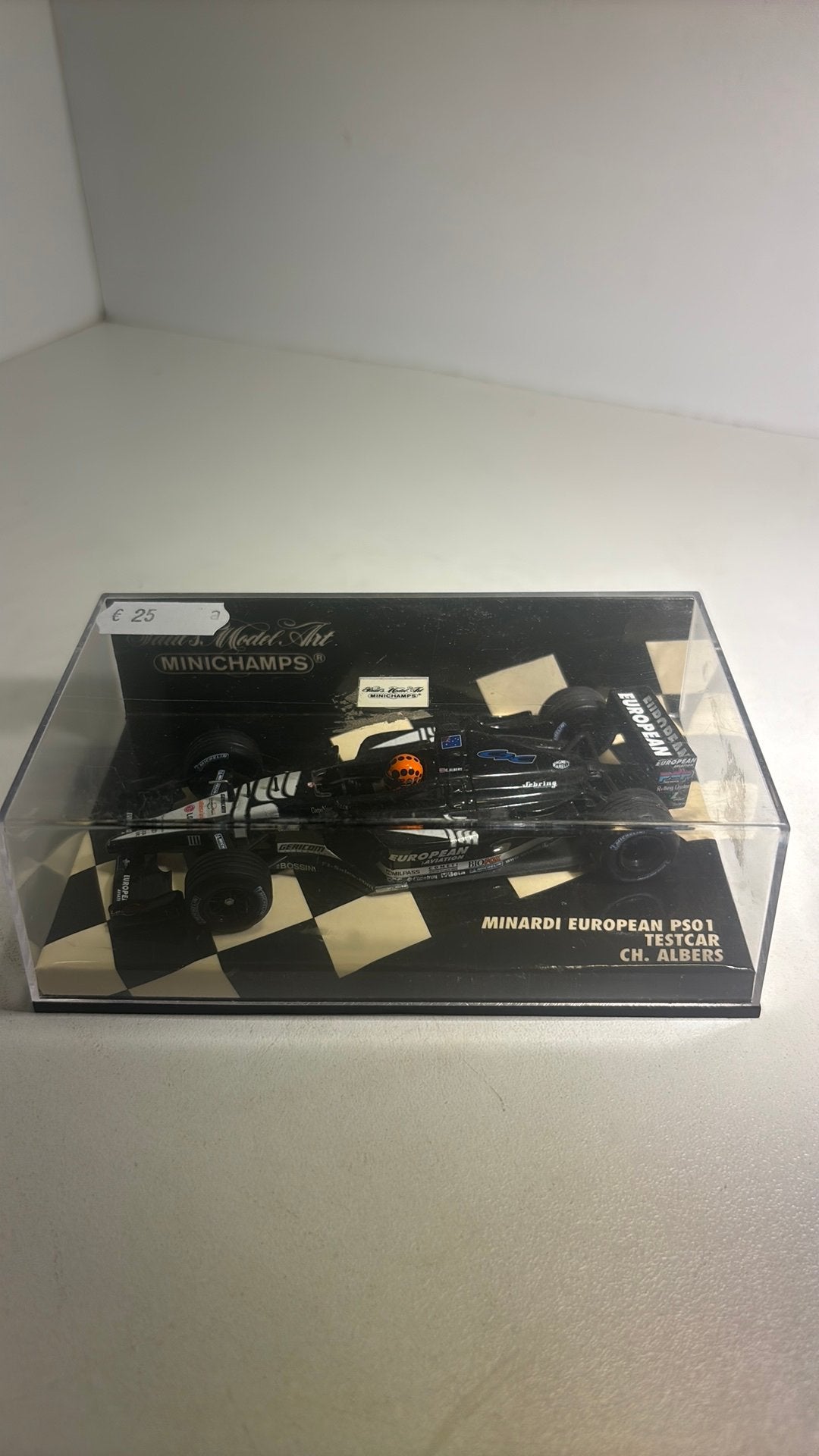 F1 minardi ps01 testcar ch.albers minichamps 1.43, Auto, Ophalen of Verzenden, MiniChamps, A