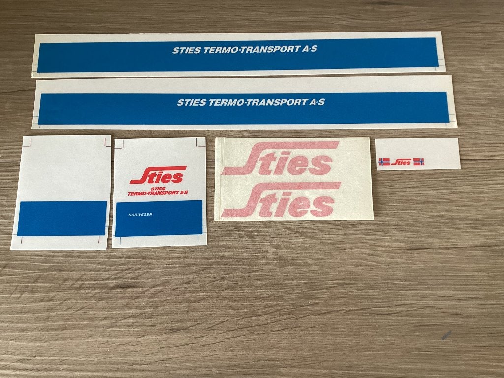 Stickersetje Sties, Ophalen of Verzenden, Nieuw, Bus of Vrachtwagen, Tekno