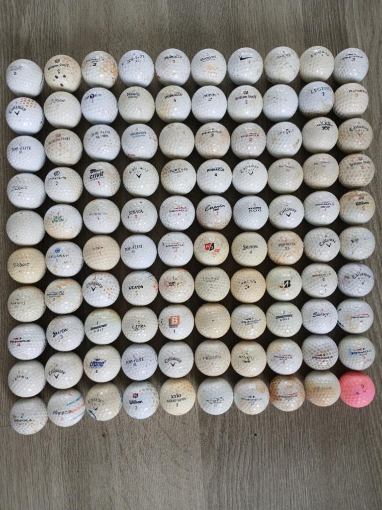 100 golfballen diverse merken, Ophalen of Verzenden, Zo goed als nieuw, Bal(len)
