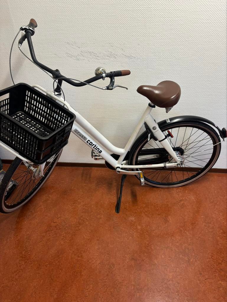 Cortina Crush fiets - opknapper met lekke achterband, (Extra) lage instap, Velgrem, Zo goed als nieuw, 50 tot 53 cm