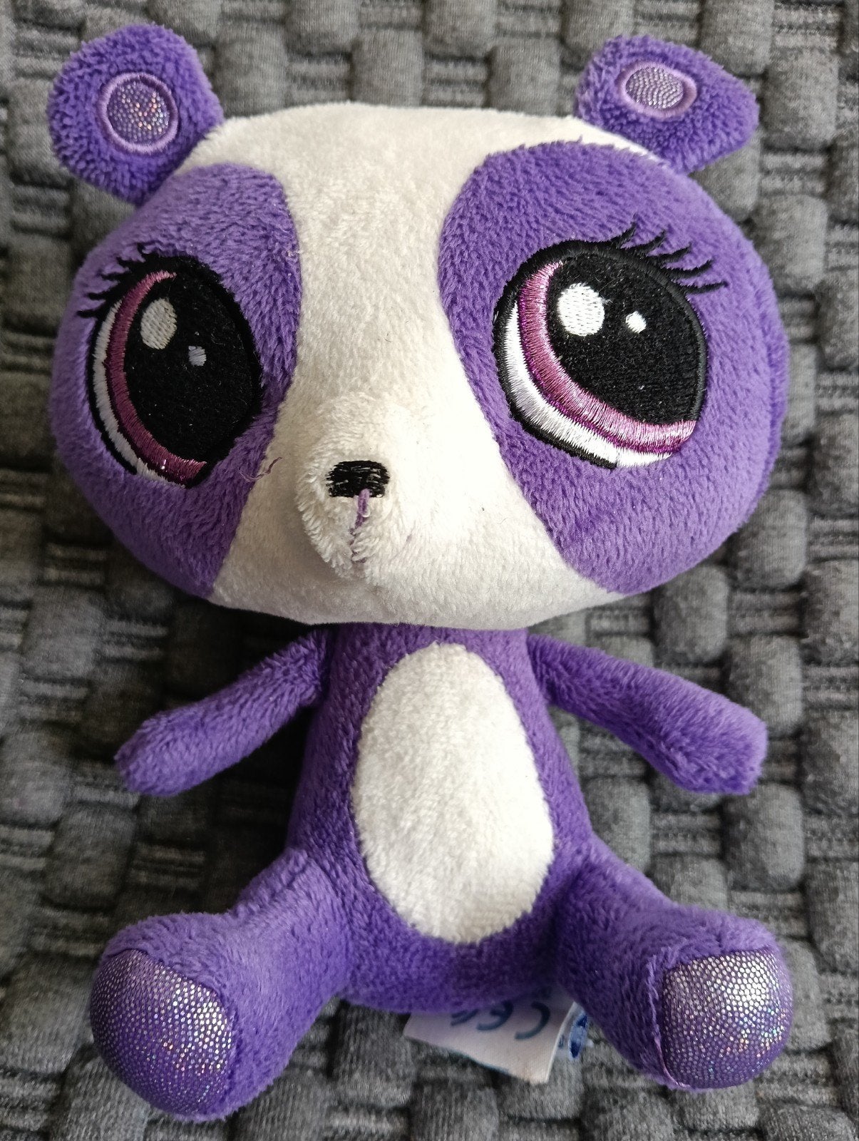 LPS Littlest Pet Shop Paarse Panda Knuffel 15cm, Paars, Gebruikt, Overige merken, Overige karakters