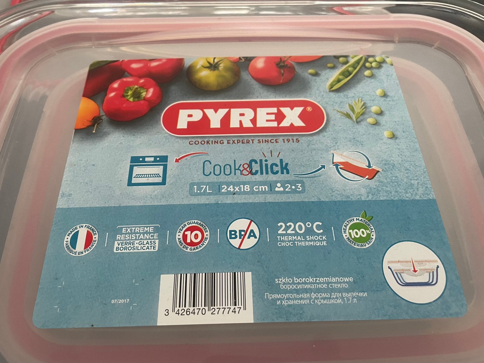 Pyrex glazen schalen met deksel, Ophalen, Nieuw