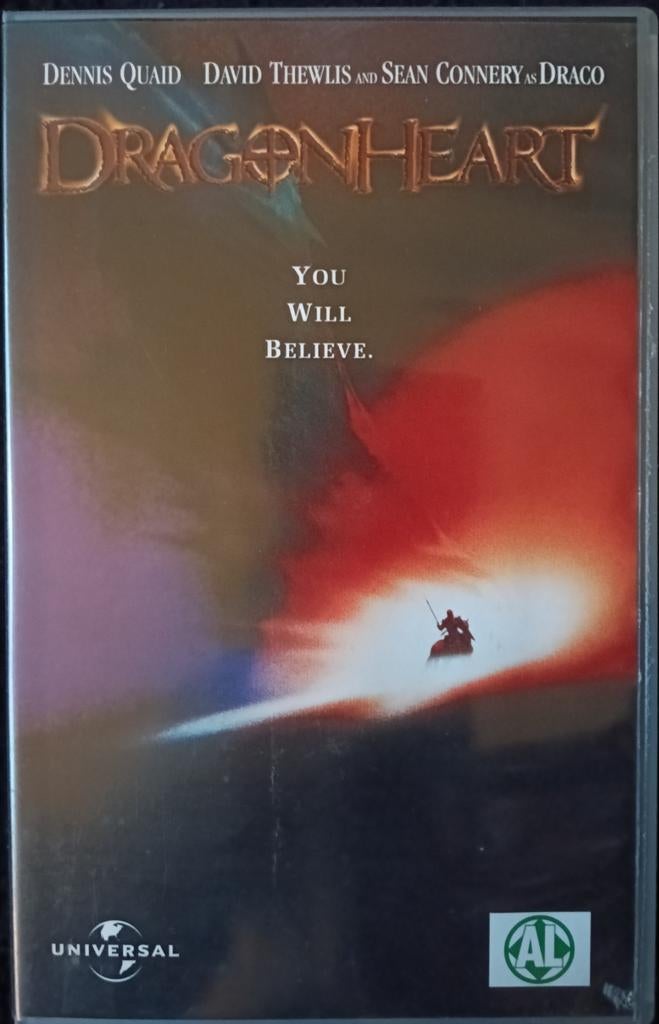 Dragonheart vhs, Vanaf 16 jaar, Ophalen of Verzenden, Zo goed als nieuw, Horror
