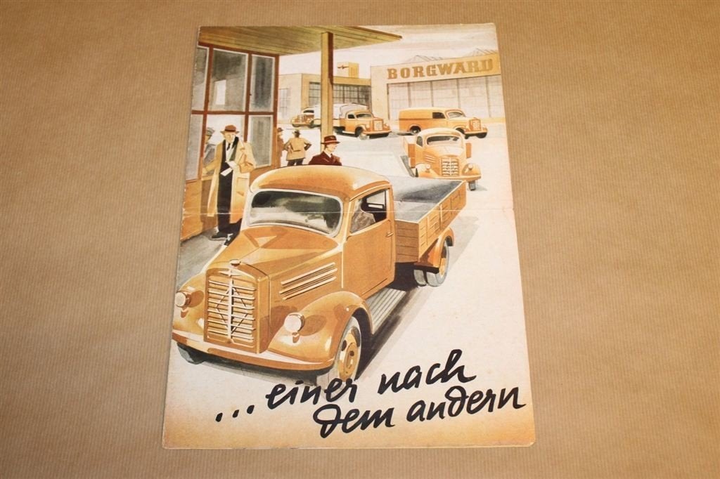 Zeldzame brochure - Borgward vrachtwagens - Ca 1945 !!, Ophalen of Verzenden, Gelezen, Tractor en Landbouw