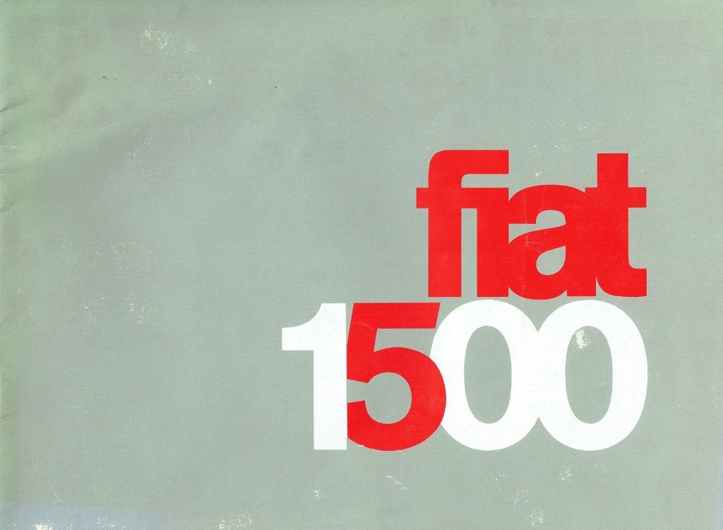 Folder Fiat 1500 (ca.1965), Verzenden, Gelezen, Overige merken
