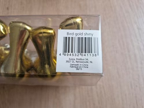 4 gouden vogels h, Diversen, Kerst, Evora, Onbekend, Nieuw, Ophalen of Verzenden