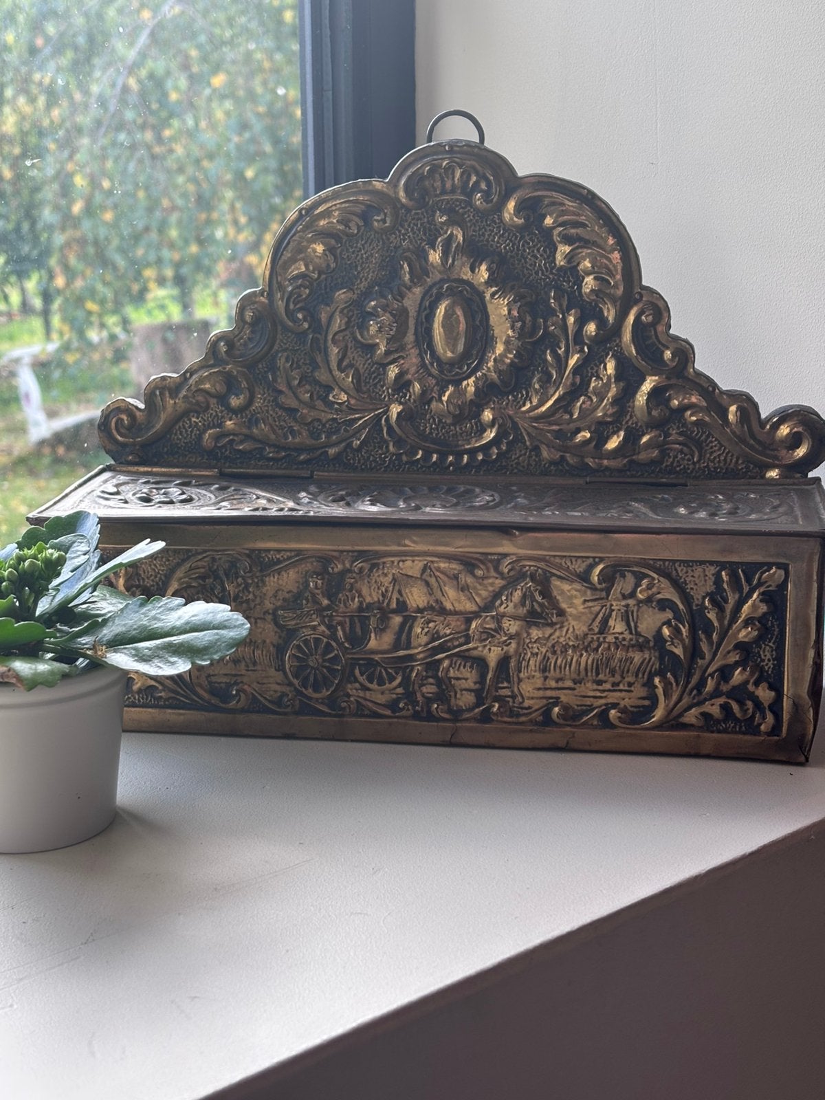 Vintage antiek bakje messing sieradenbakje opbergen Holland, Ophalen of Verzenden, Zo goed als nieuw, Overige, Overige merken