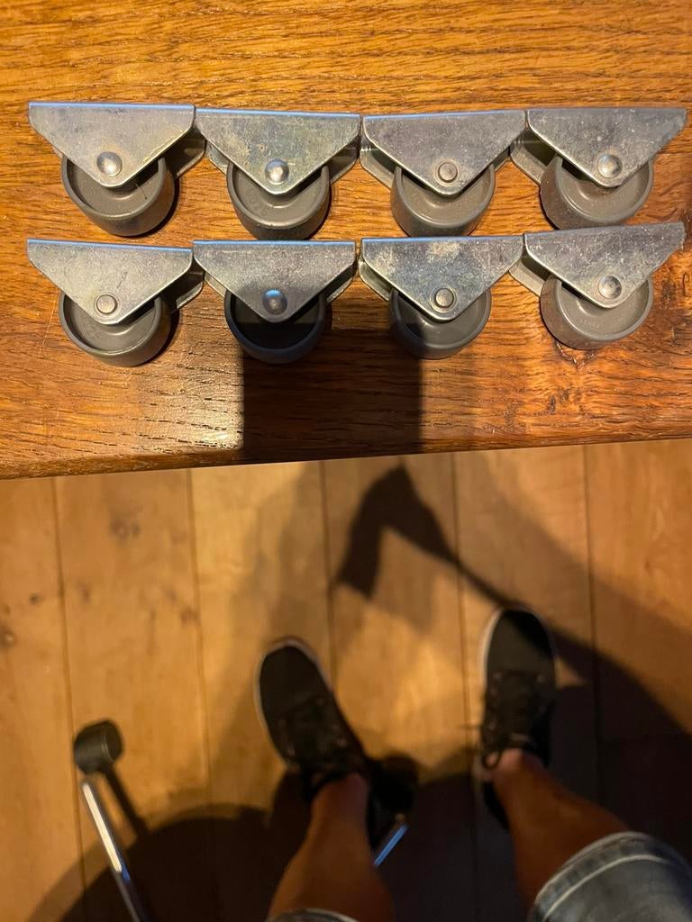 Bokwieltjes 8 stuks voor 5 euro, Doe-het-zelf en Verbouw, Ophalen of Verzenden, Gebruikt
