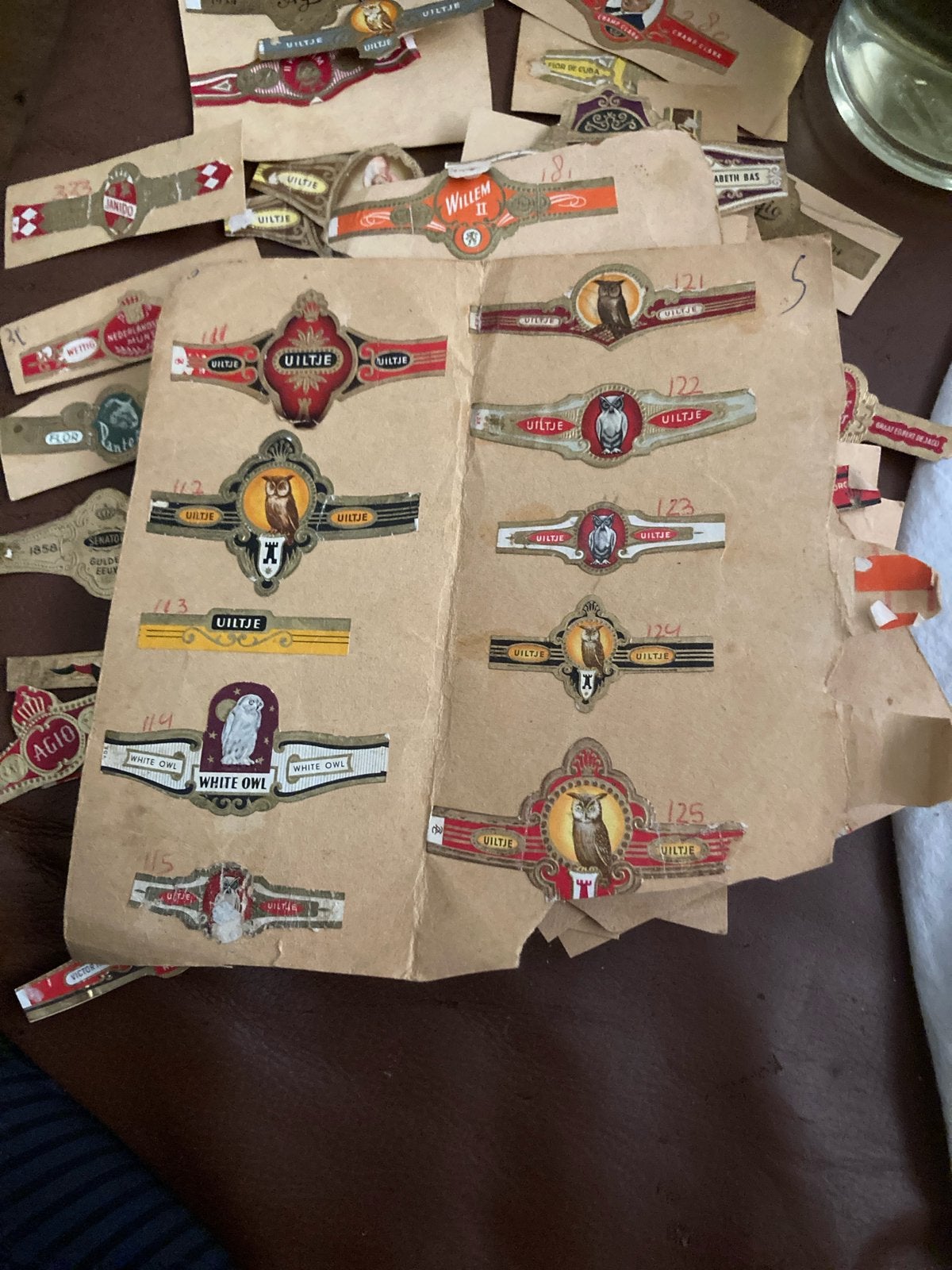 Verzameling sigarenbandjes, Ophalen of Verzenden, Gebruikt, Sigarenbandjes