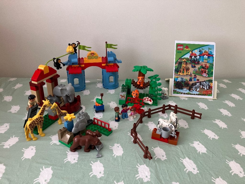 Duplo 5635 Stadsdierentuin, Kinderen en Baby's, Speelgoed | Duplo en Lego, Gebruikt, Ophalen of Verzenden, Compleet, Duplo