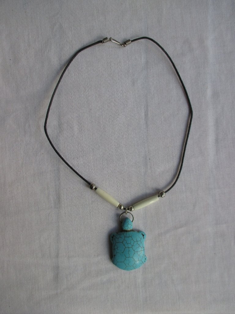 Halsketting Turquoise Schildpad Turtle Pendant Necklace., Ophalen of Verzenden, Nieuw, Overige materialen