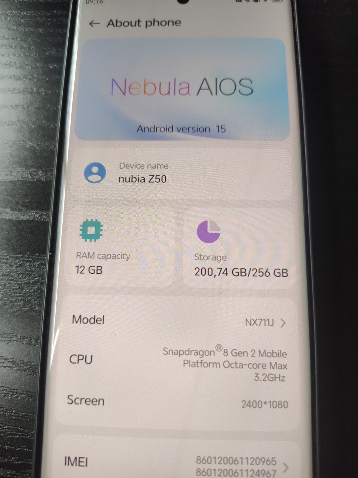 Nubia Z50 12GB RAM 256GB ROM - Zo goed als nieuw, Ophalen of Verzenden, Zo goed als nieuw, Zonder abonnement, Zonder simlock