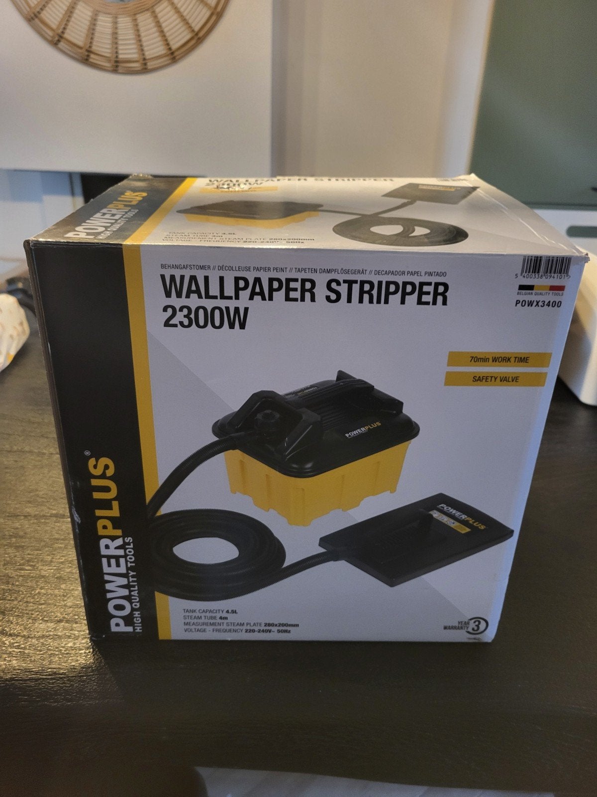 powerplus behangstomer, Ophalen